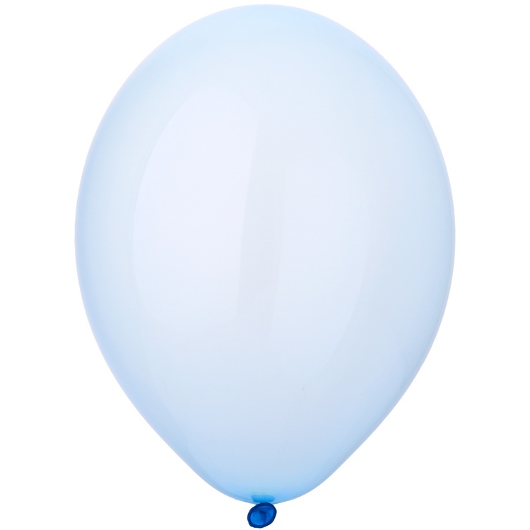 Шар (12''/30 см), Экстра Bubble Blue (голубой), кристалл