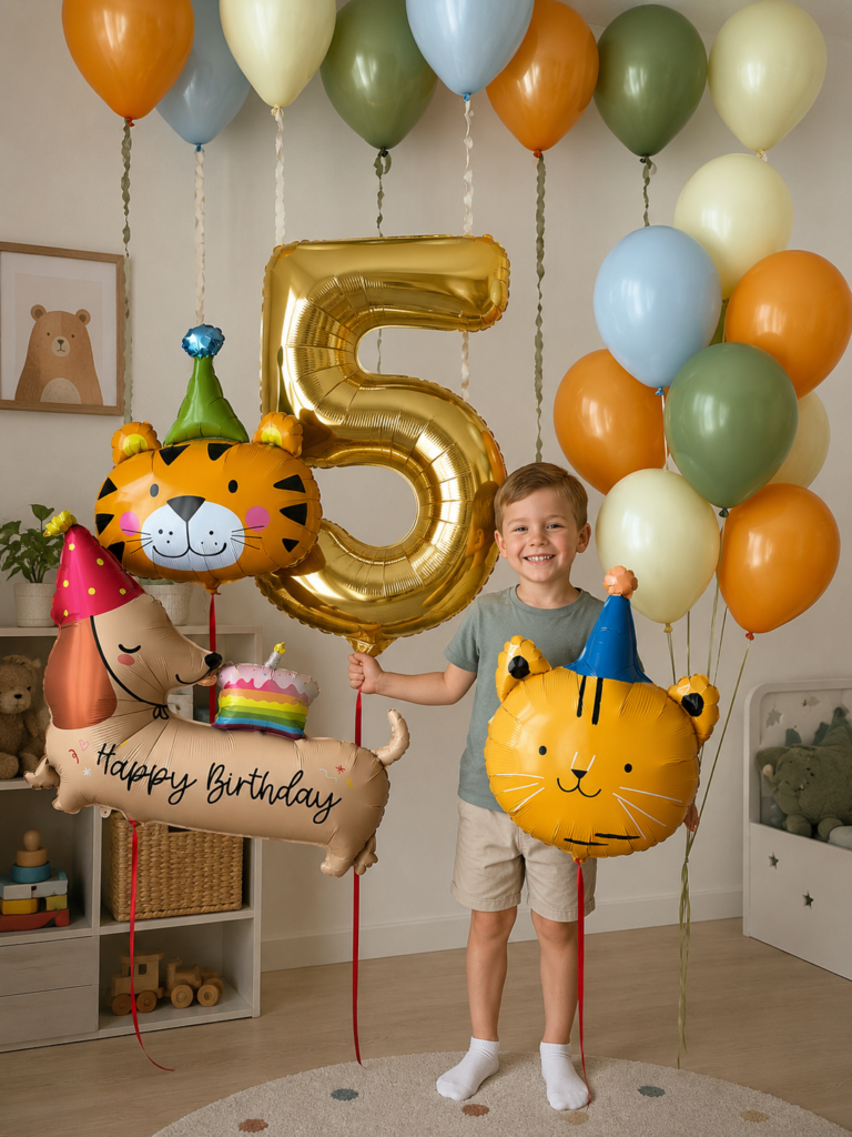 Дофоминовые шары на 5 лет мальчику. шары девочке