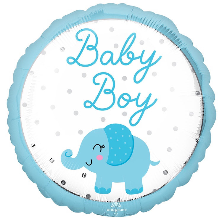 А 18 BABY BOY Слоник голубой S40