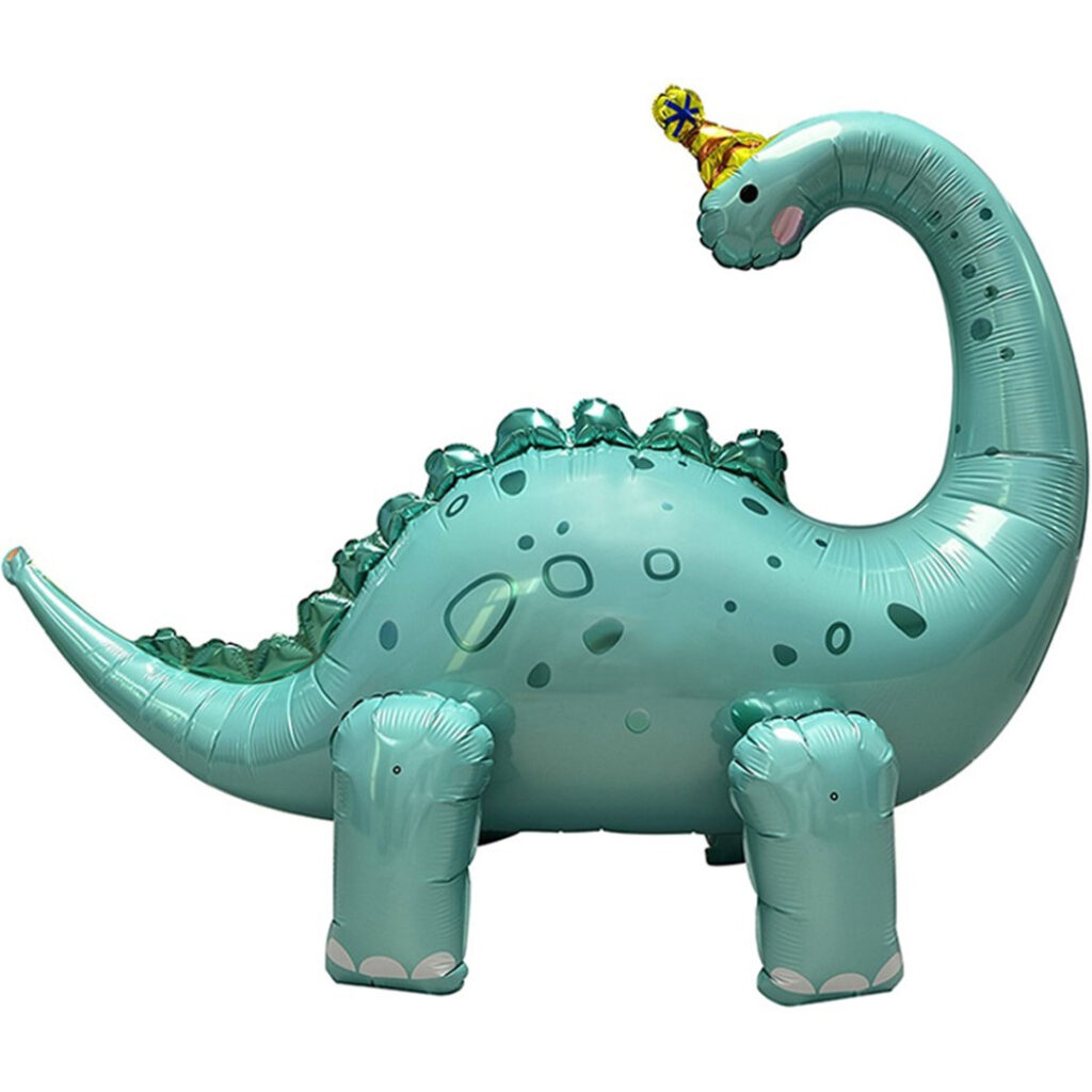 Шар (47''/119 см) Фигура 3D, Динозавр Бронтозавр в колпачке