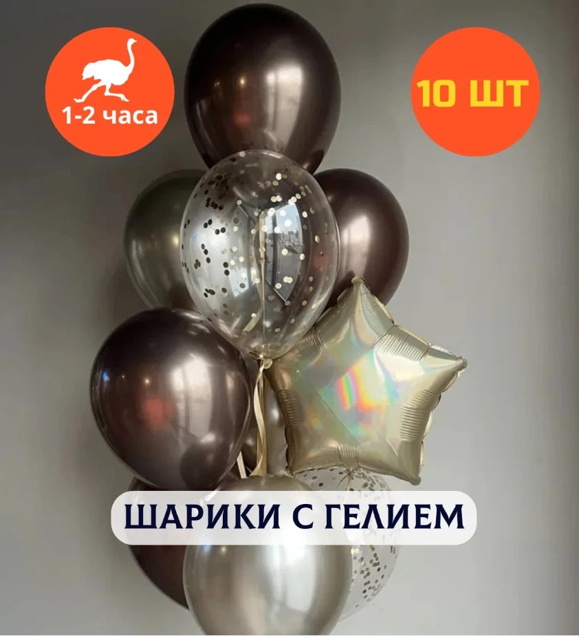 Шарики воздушные на день рождения, воздушные шары с гелием, шары с днем рождения, набор шаров для де