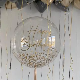 Комплект воздушных шаров золотых черных